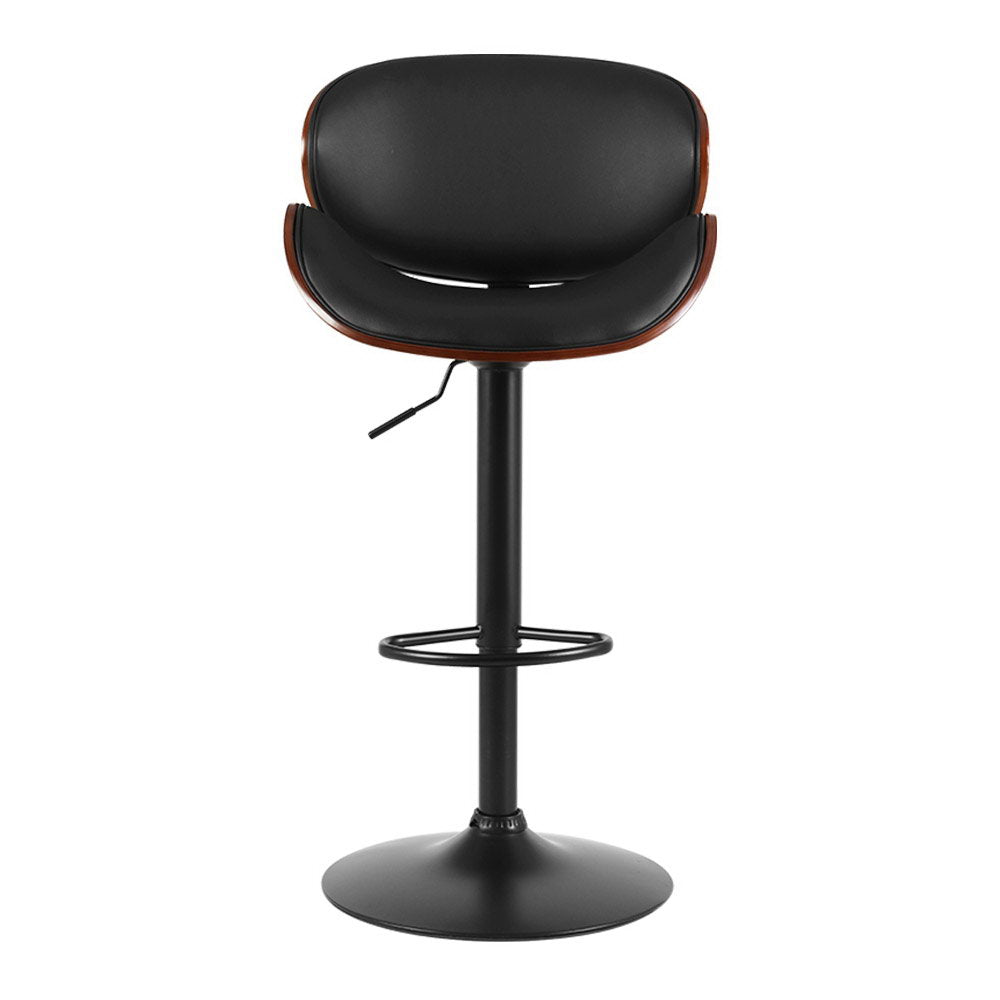 Kitchen Bar Stools Swivel Gas Lift Wooden Stool Metal Black Barstools