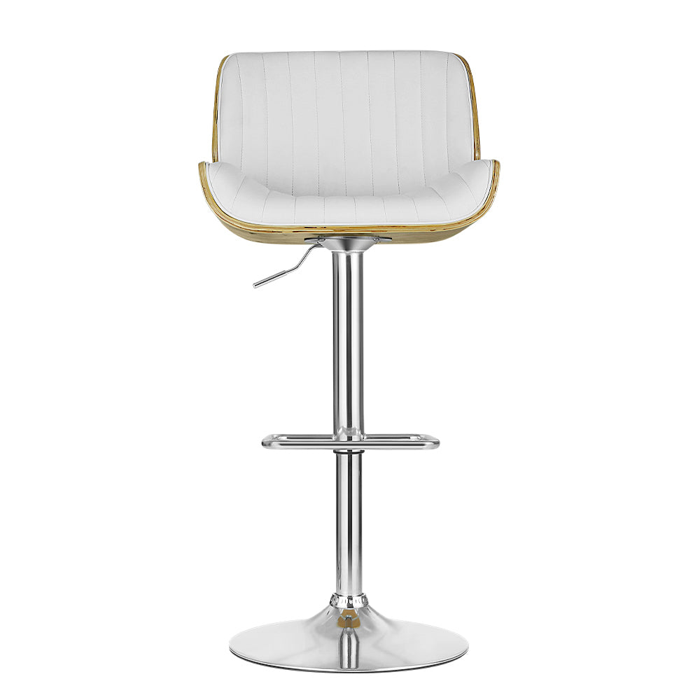 Swivel White Bar Stool