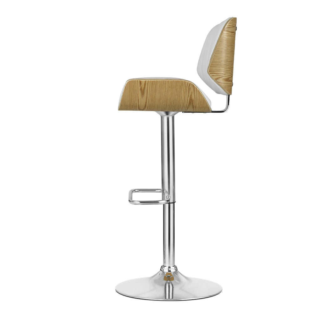 Swivel White Bar Stool