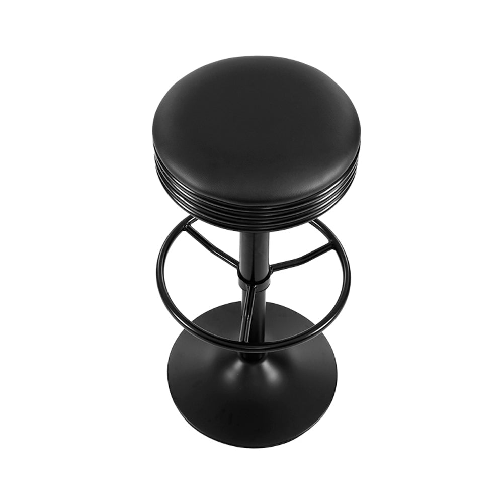 Modern Circular Black Barstool