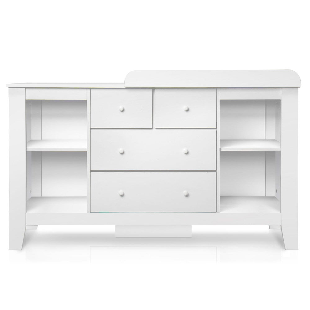 Baby Change Table Dresser Chest Storage Cabinet White