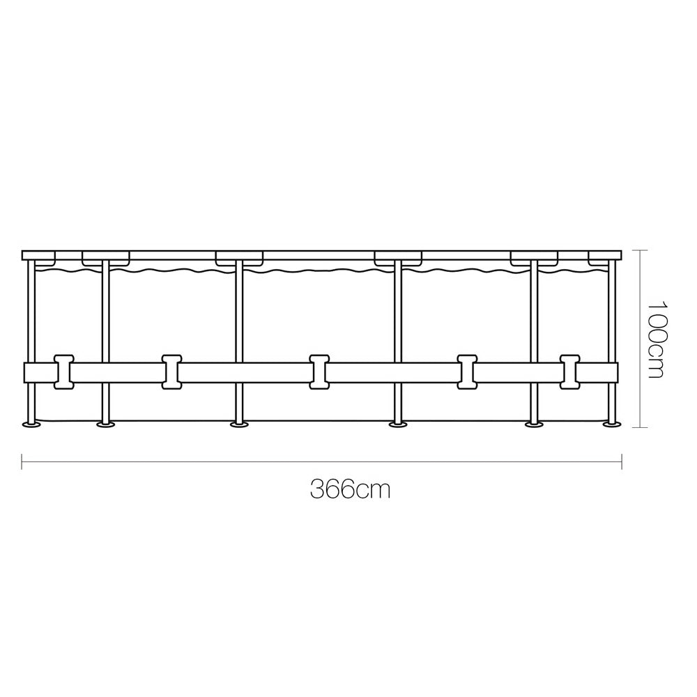 Swimming Pool Above Ground Filter Pump Steel Pro Frame Pools