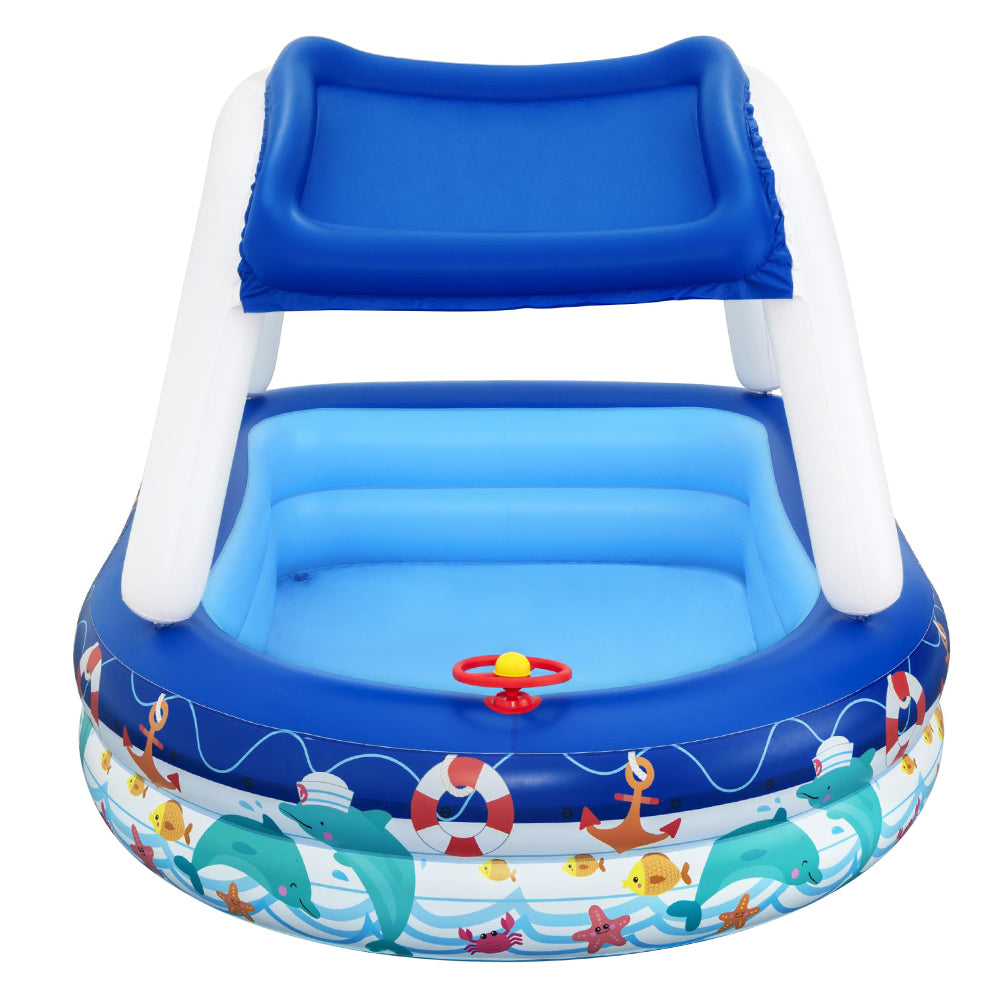 Kids Play Pools Above Ground Inflatable Swimming Pool Canopy Sunshade