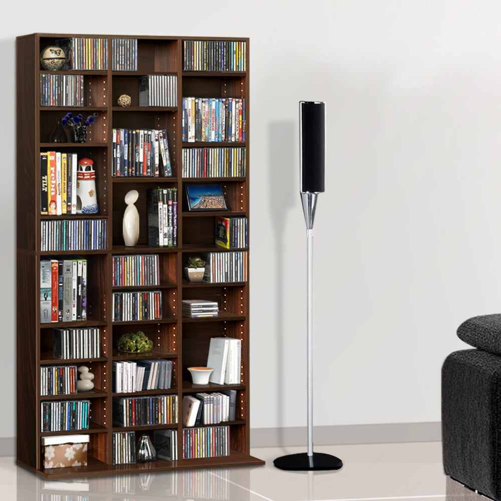 Adjustable Book Storage Shelf Rack Unit - Expresso