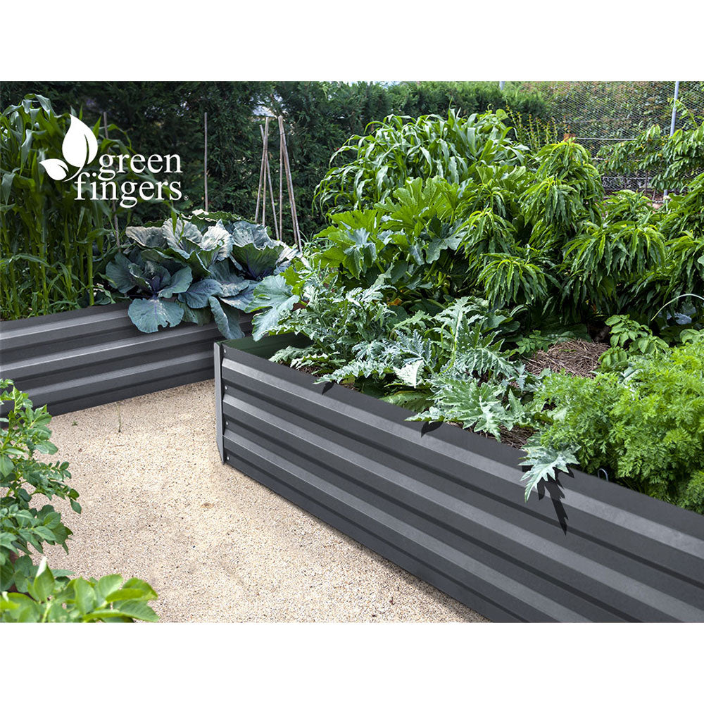 180x90x30CM Galvanised Raised Garden Bed Steel Instant Planter