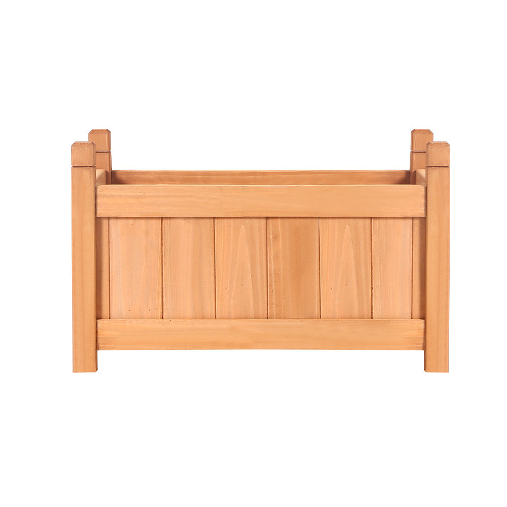 Garden Bed Raised Wooden Planter Box Vegetables 60x30x33cm