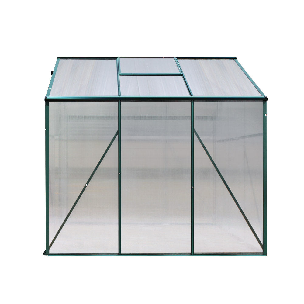 Greenhouse Aluminum Green House Garden Shed Polycarbonate 1.9x1.9M