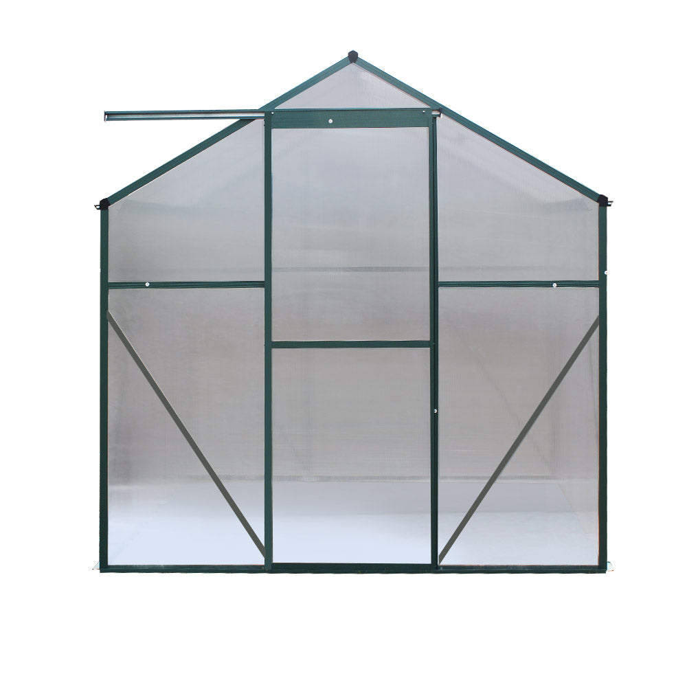 Greenhouse Aluminum Green House Garden Shed Polycarbonate 1.9x1.9M