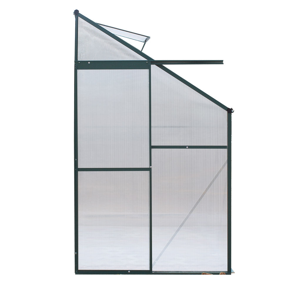 Greenhouse Aluminium Green House Garden Polycarbonate 2.52x1.27M