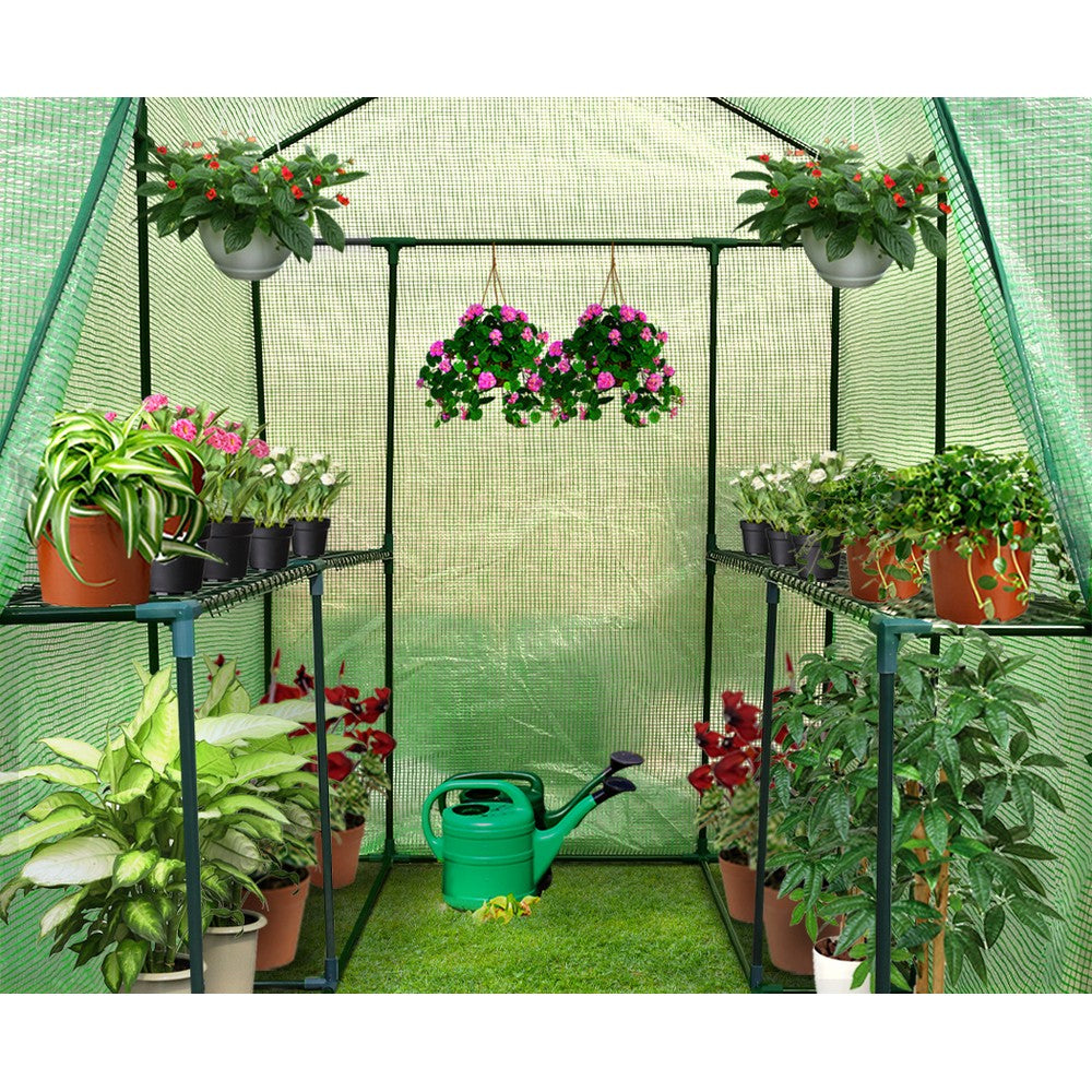 Greenhouse Garden Shed Green House 1.9X1.2M Storage Plant Lawn