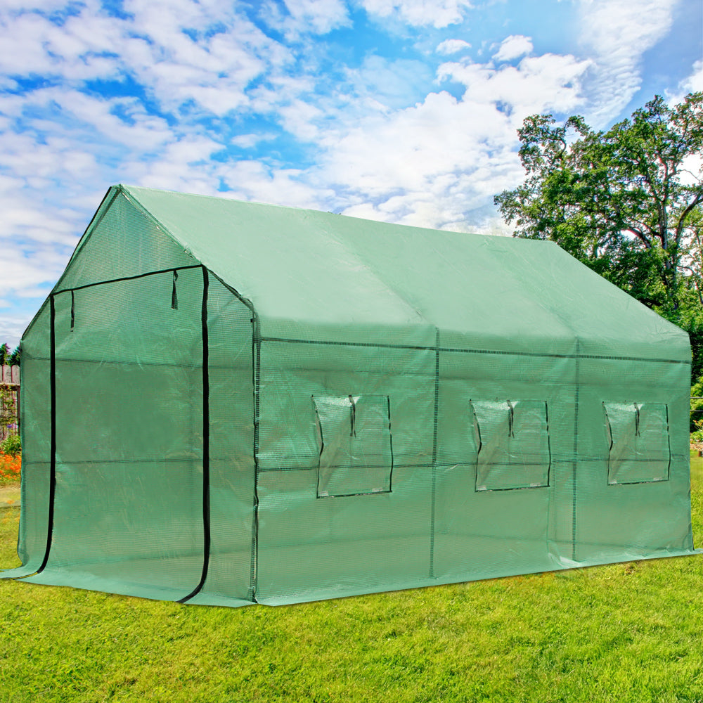 Greenhouse Garden Shed Green House 3.5X2X2M Greenhouses Storage Lawn