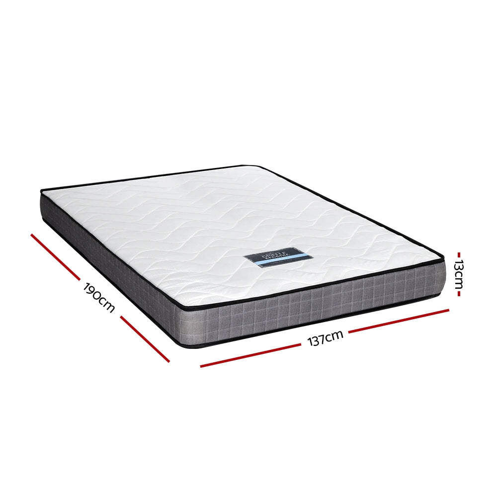 Mattress Medium Firm Mattresses Tight Top Bed Bonnel Spring 13cm DOUBLE