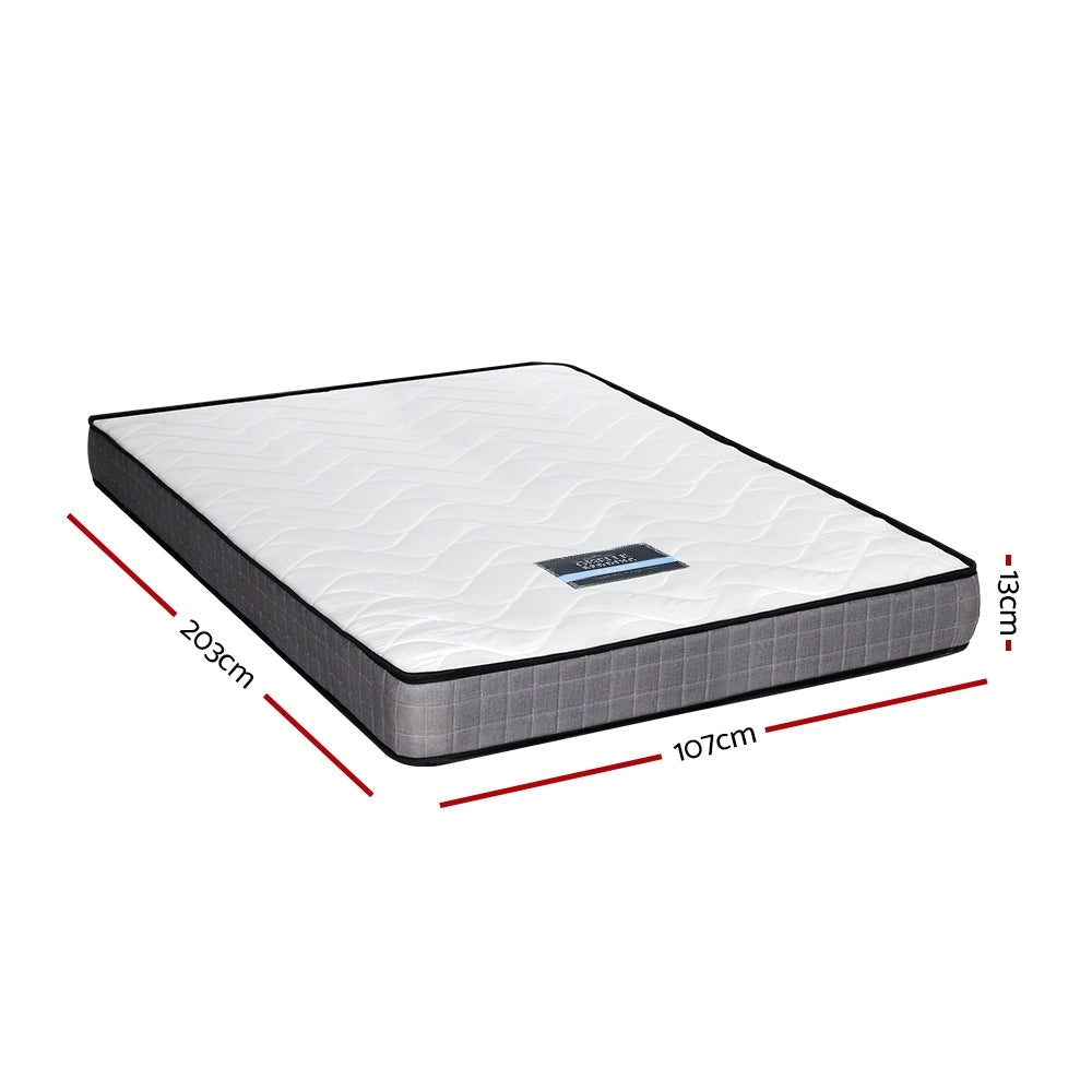 Mattress Medium Firm Mattresses Tight Top Bed Bonnel Spring 13cm KS