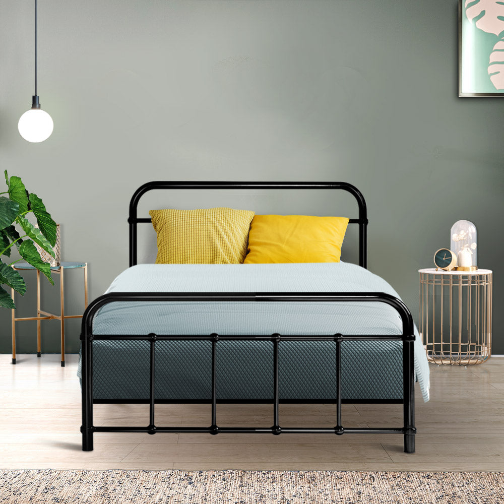 LEO Metal Bed Frame - Single (Black)