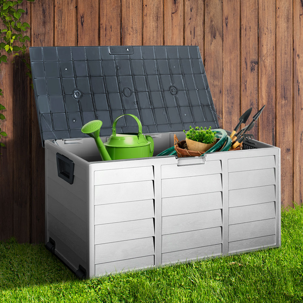 290L Outdoor Storage Box - Grey