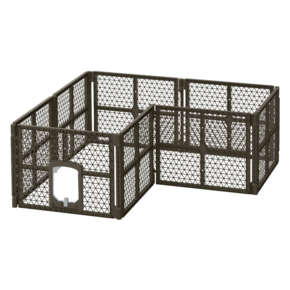 Pet Pet Dog Playpen Enclosure 8 Panel Fence Puppy Cage Plastic Play Pen Fold