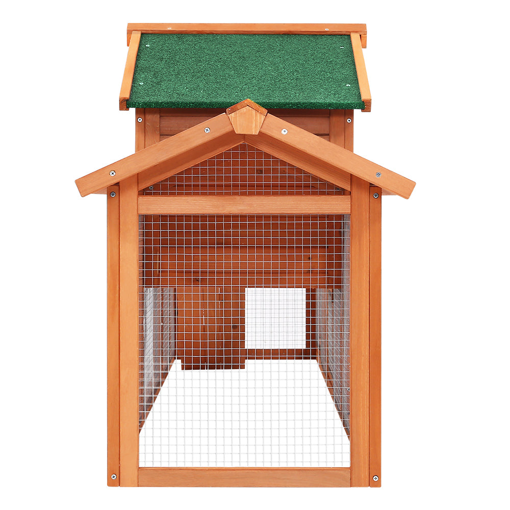 Pet Rabbit Hutch Chicken Coop Wooden Cage Pet Hutch 220cm x 52cm x 84cm