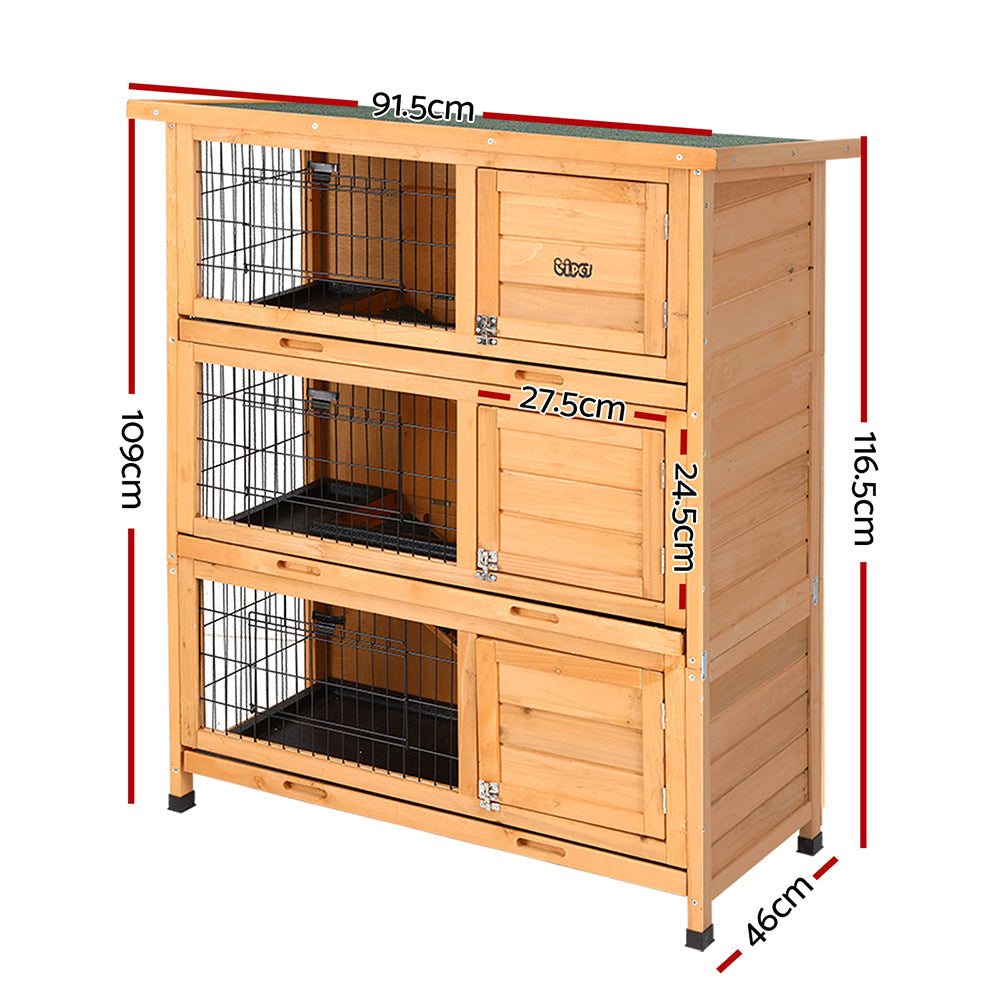 Pet Rabbit Hutch Wooden Cage Pet hutch Chicken Coop 91.5cm x 46cm x 116.5cm