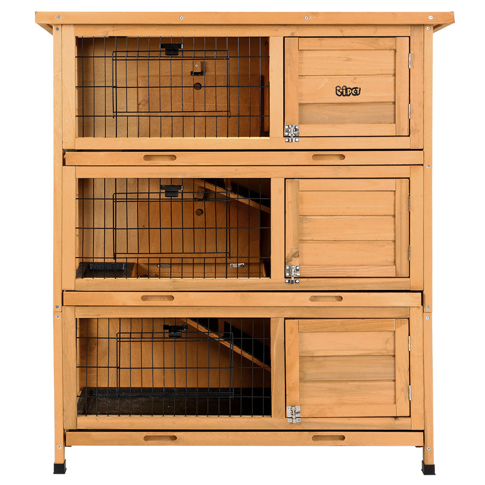 Pet Rabbit Hutch Wooden Cage Pet hutch Chicken Coop 91.5cm x 46cm x 116.5cm