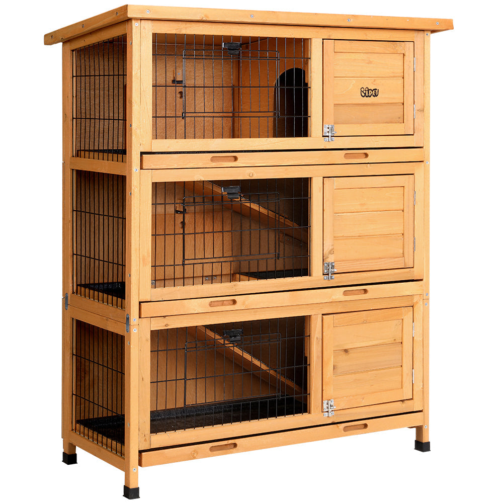 Pet Rabbit Hutch Wooden Cage Pet hutch Chicken Coop 91.5cm x 46cm x 116.5cm