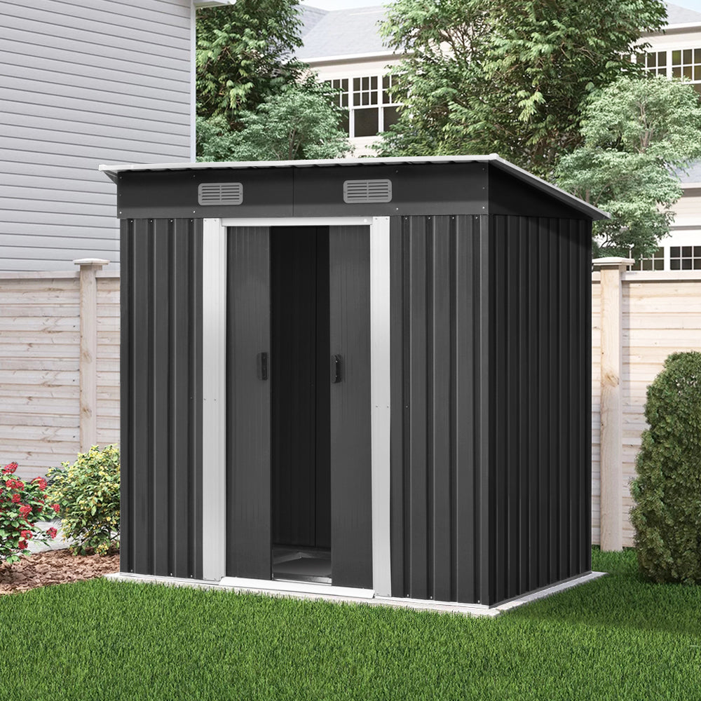 Garden Shed Outdoor Storage Sheds Tool Workshop 1.94x1.21M with Base