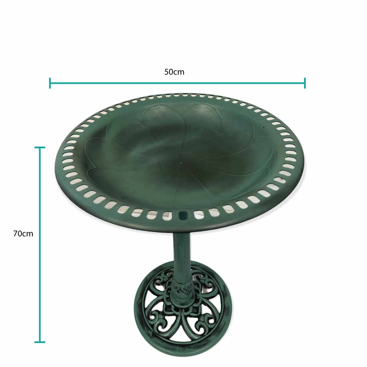 Garden Pedestal Bird Bath Outdoor Yard Drinker Ornament Feeding Station