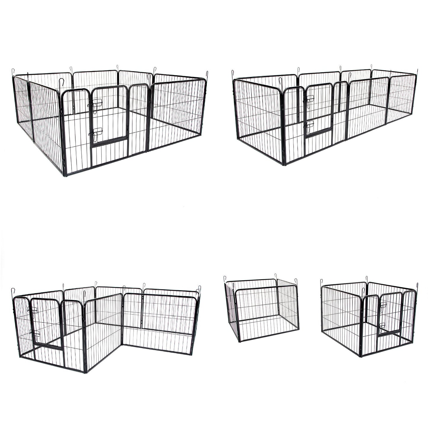 Pet Playpen Heavy Duty 31in 8 Panel Foldable Dog Exercise Enclosure Fence Cage