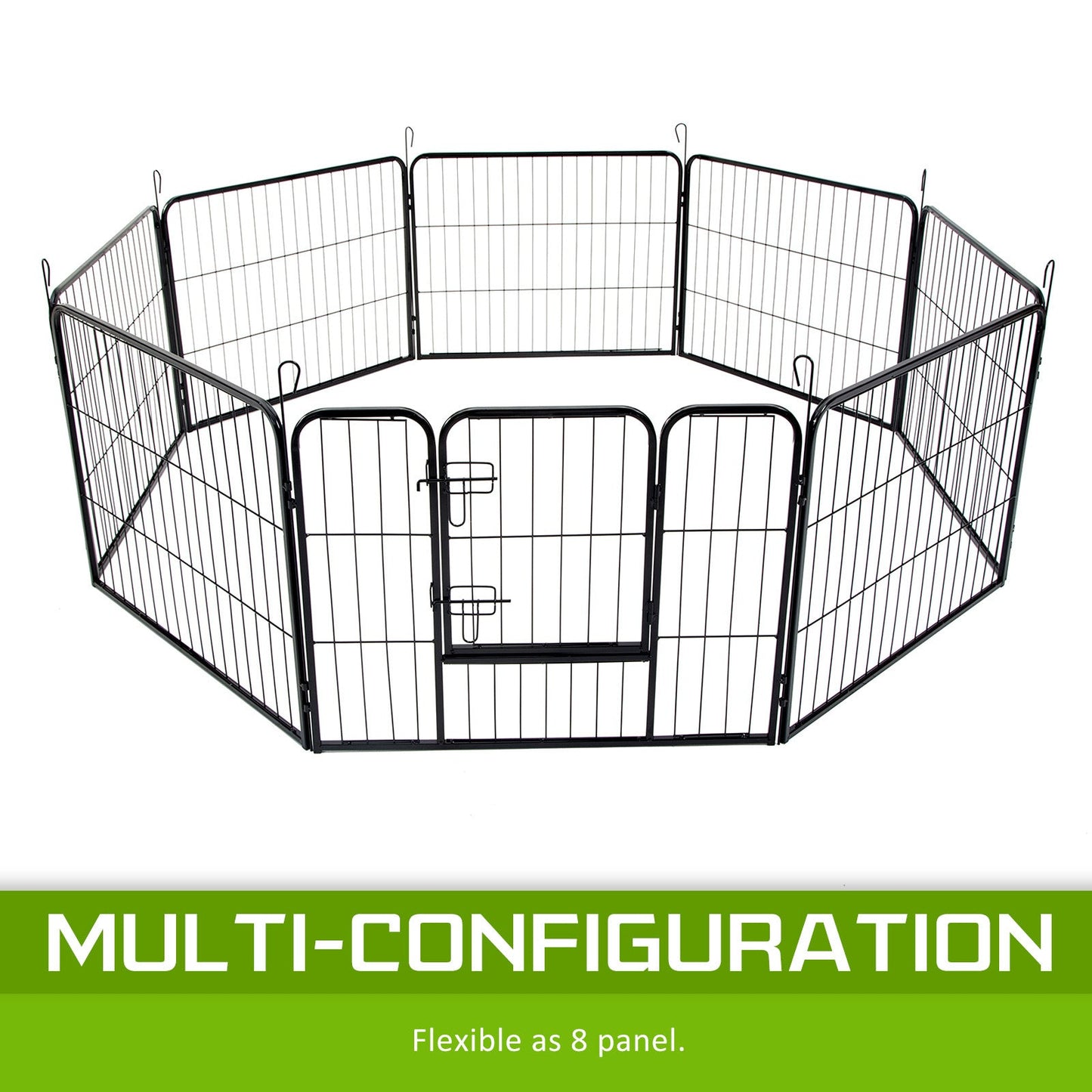 Pet Playpen Heavy Duty 31in 8 Panel Foldable Dog Exercise Enclosure Fence Cage