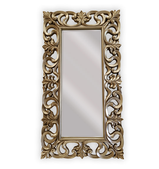 LUX Boroque Mirror - Antique Champagne 91cm x 167cm