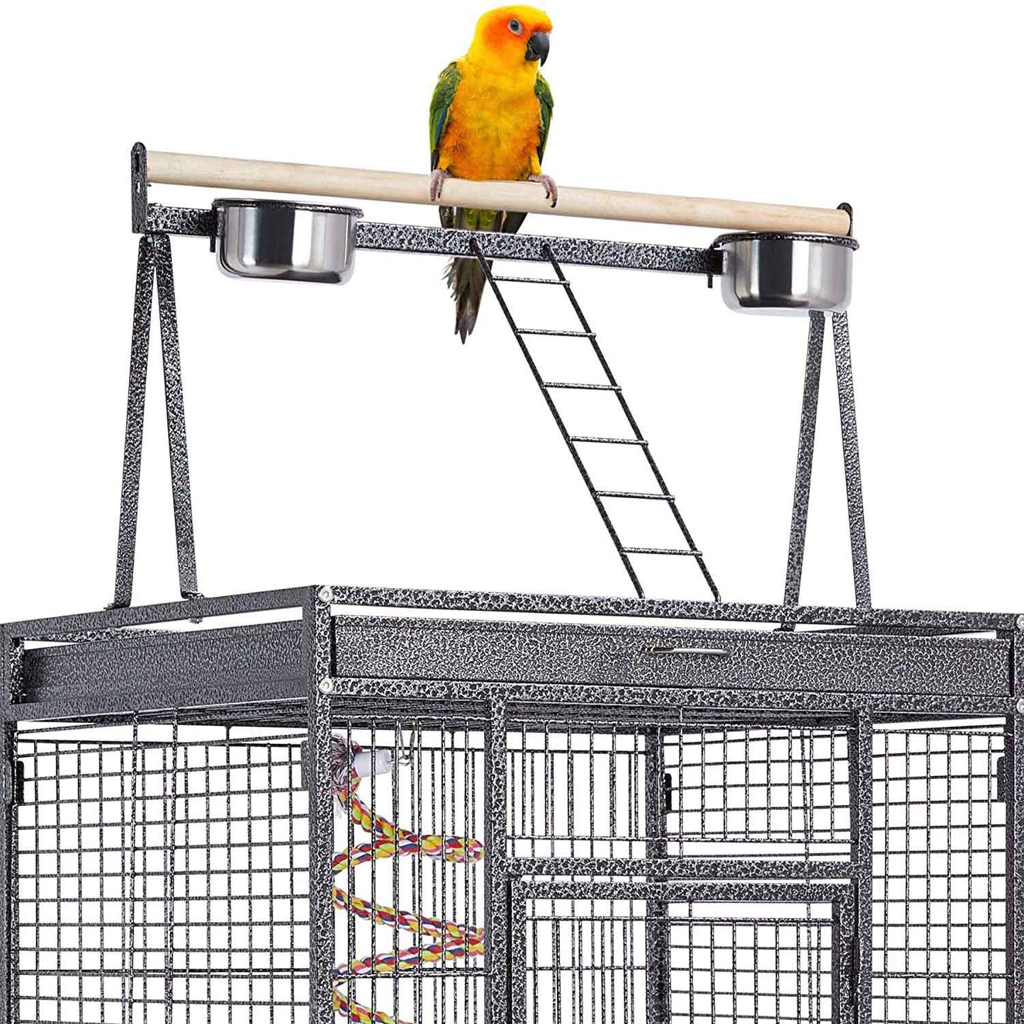 174cm Large Rolling Mobile Bird Cage