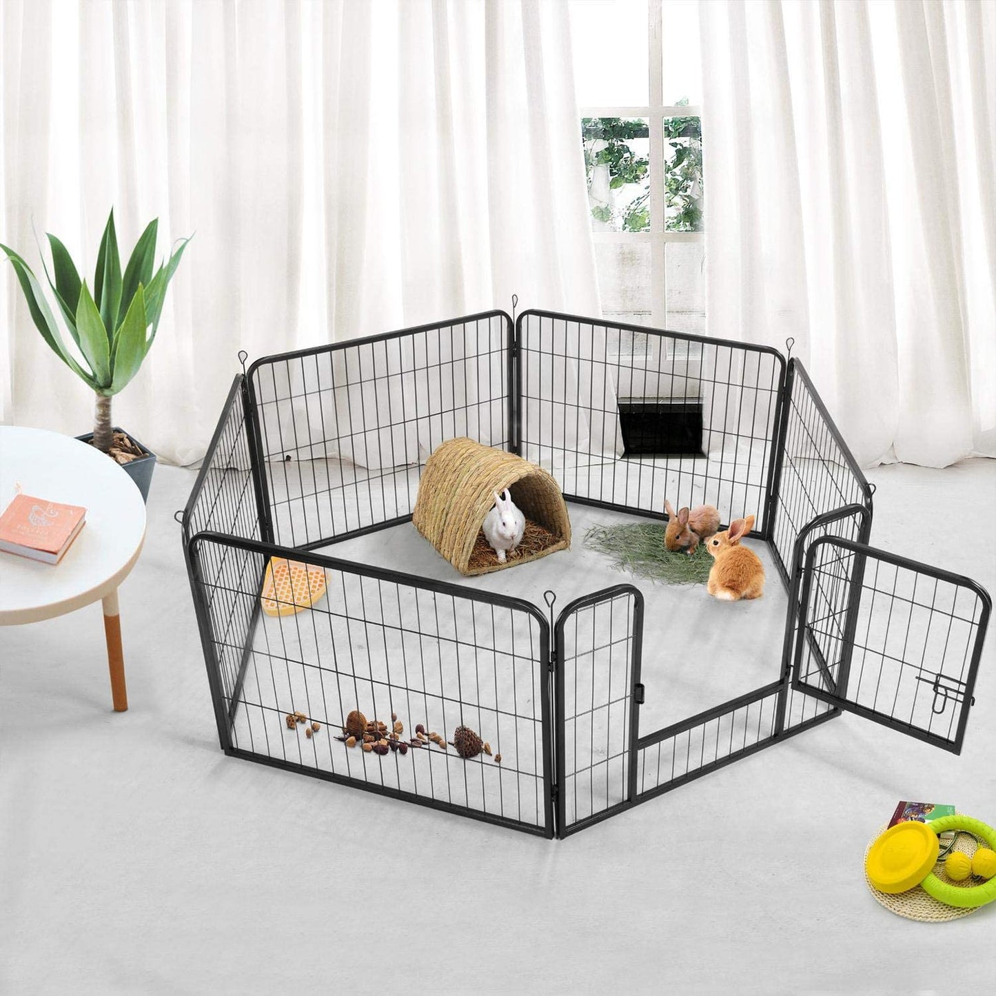 6 Panel Pet Playpen 60x80 cm