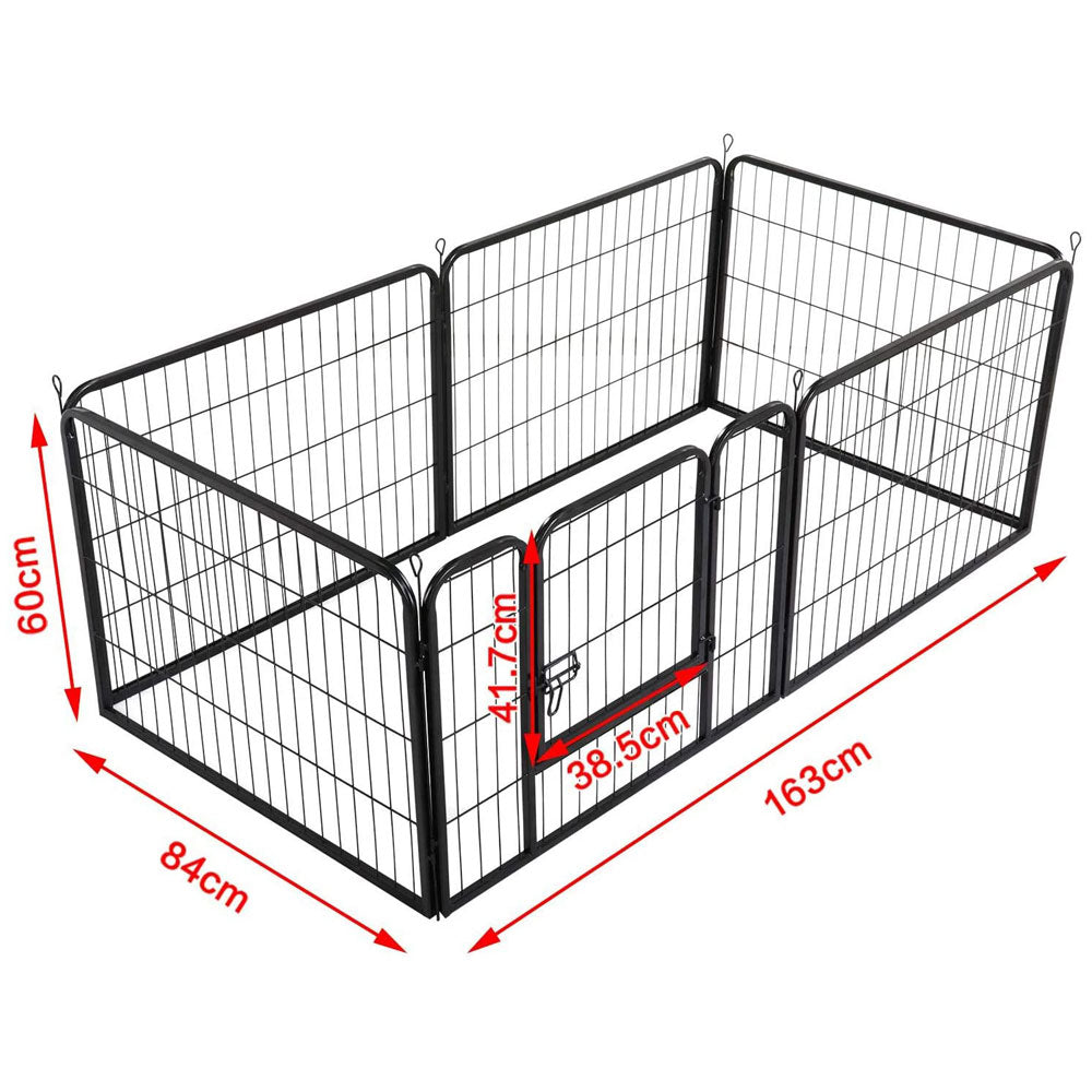 6 Panel Pet Playpen 60x80 cm