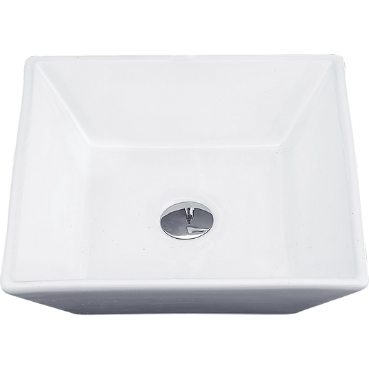 Bathroom Ceramic Rectangular Above Countertop Basin for Vanity